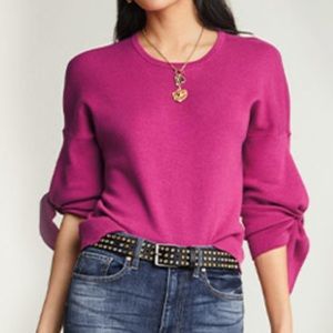 CAbi Women's Fuchsia Crew Neck Sweater